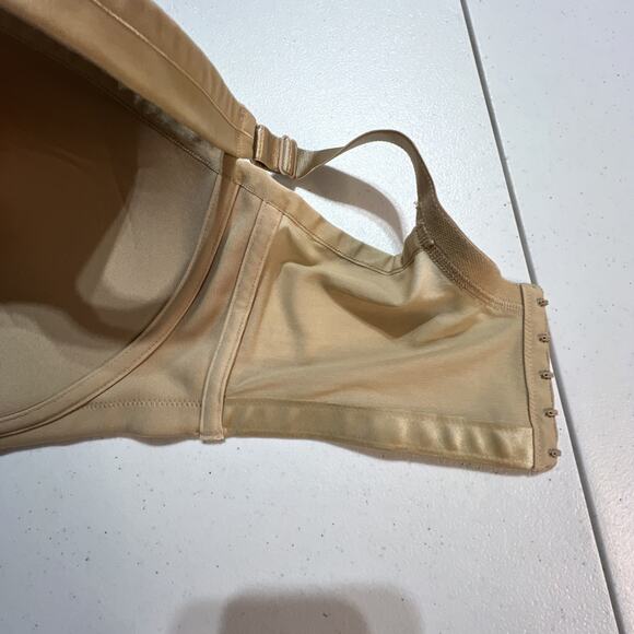Lane Bryant Cacique 40F Nude Satin No-Wire Bra NWOT 40 F lightly lined 40DDD - Picture 7 of 10